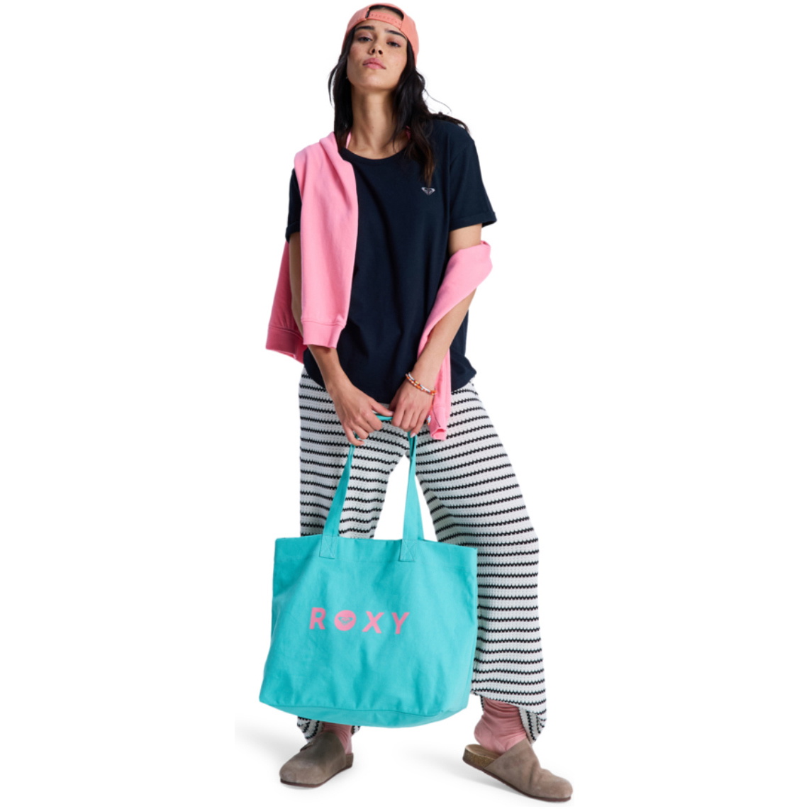 2026 Roxy Womens Go For It Tote Bag ERJBT03427 - Katydid